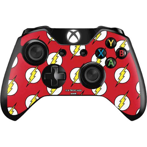 DC Comics The Flash Logo Pattern Xbox One Controller Skin