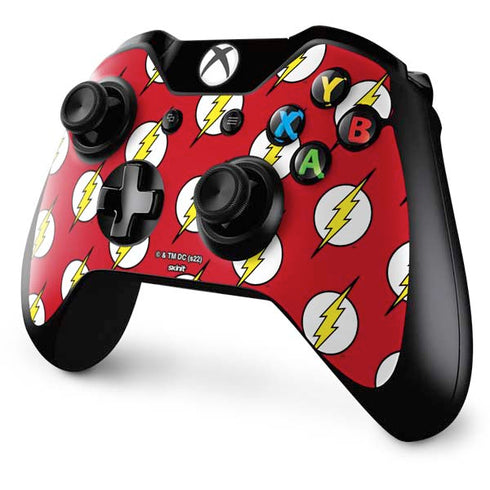 DC Comics The Flash Logo Pattern Xbox One Controller Skin