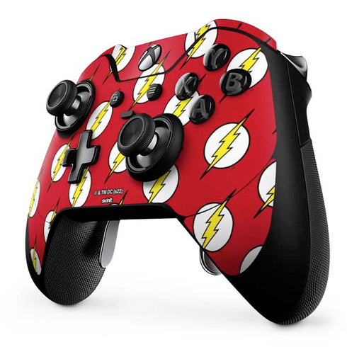 DC Comics The Flash Logo Pattern Xbox One Elite Controller Skin
