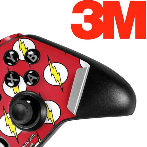 DC Comics The Flash Logo Pattern Xbox One Elite Controller Skin