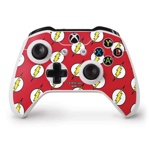 DC Comics The Flash Logo Pattern Xbox One S Controller Skin