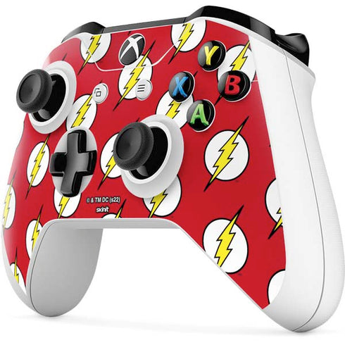 DC Comics The Flash Logo Pattern Xbox One S Controller Skin