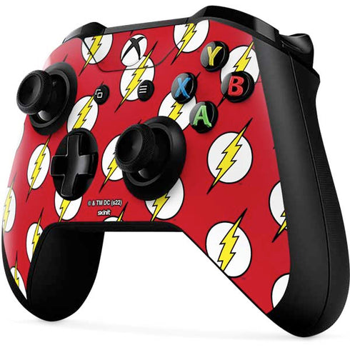 DC Comics The Flash Logo Pattern Xbox One X Controller Skin