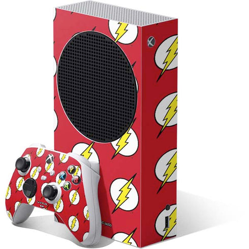 DC Comics The Flash Logo Pattern Xbox Series S Bundle Skin