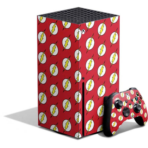 DC Comics The Flash Logo Pattern Xbox Series X Bundle Skin
