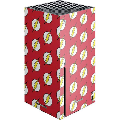 DC Comics The Flash Logo Pattern Xbox Series X Console Skin