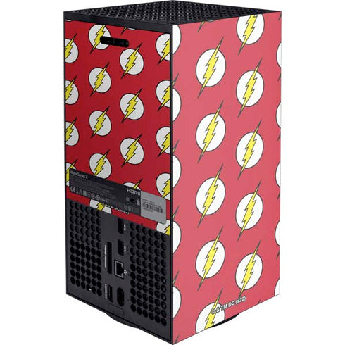 DC Comics The Flash Logo Pattern Xbox Series X Console Skin