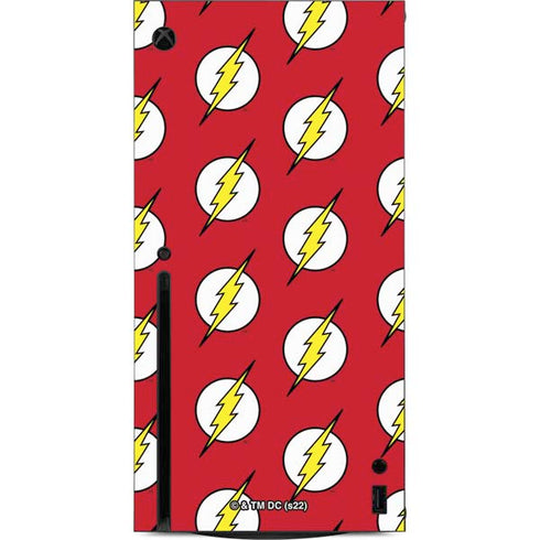 DC Comics The Flash Logo Pattern Xbox Series X Console Skin