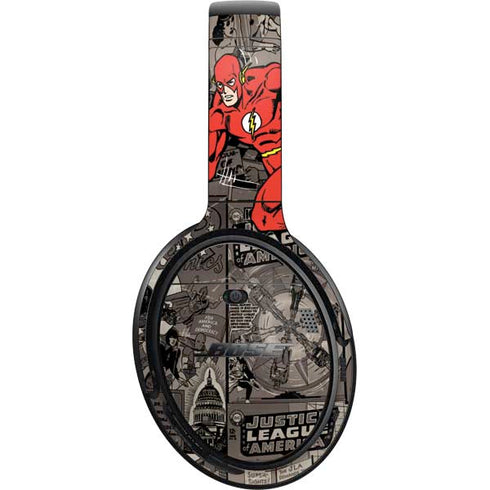 DC Comics The Flash Vintage Action pose pattern Bose QuietComfort 35 Headphones Skin