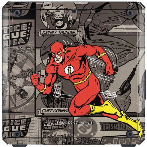 DC Comics The Flash Vintage Action pose pattern Cooler Master MasterBox Q300L Mini Tower Skin