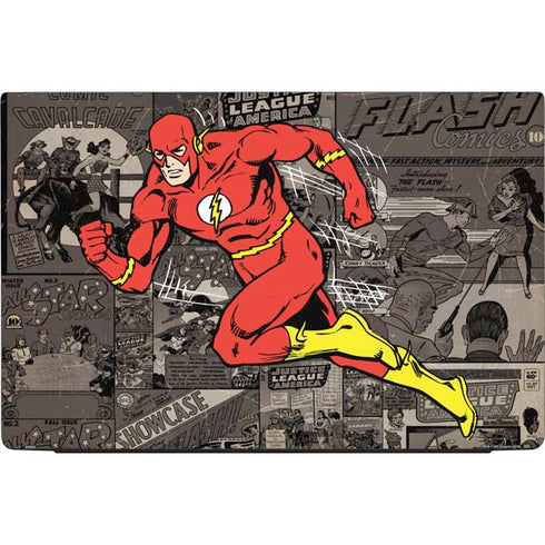 DC Comics The Flash Vintage Action pose pattern Dell Vostro Skin