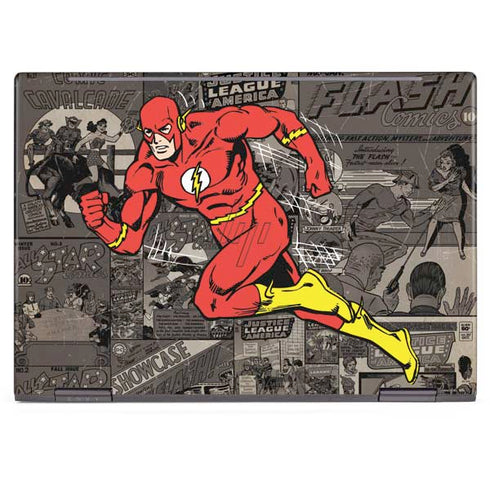 DC Comics The Flash Vintage Action pose pattern HP Envy Skin