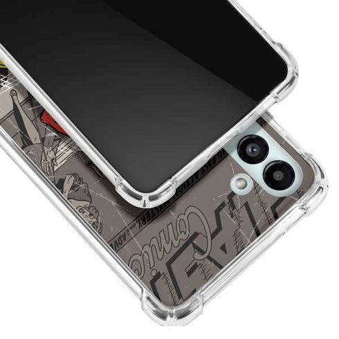 DC Comics The Flash Vintage Action pose pattern Galaxy A13 5G Clear Case