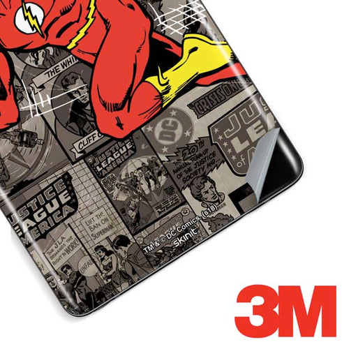 DC Comics The Flash Vintage Action pose pattern Galaxy Note 8 Skin
