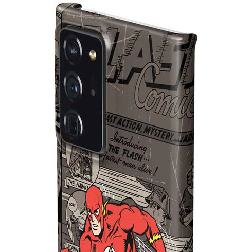 DC Comics The Flash Vintage Action pose pattern Galaxy Note20 Ultra 5G Lite Case