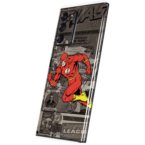 DC Comics The Flash Vintage Action pose pattern Galaxy Note20 Ultra 5G Skin