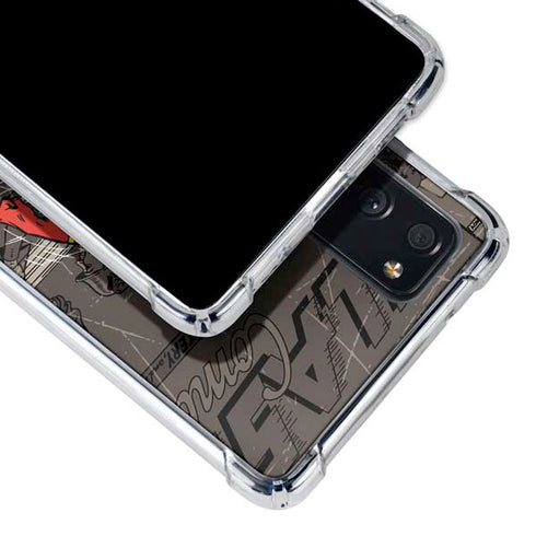 DC Comics The Flash Vintage Action pose pattern Galaxy S20 FE Clear Case