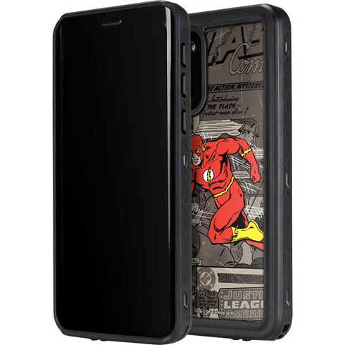 DC Comics The Flash Vintage Action pose pattern Galaxy S20 Waterproof Case