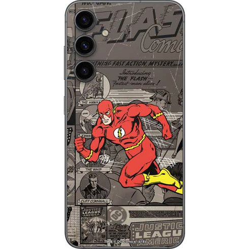 DC Comics Flash Mixed Media Galaxy S23 FE Skin