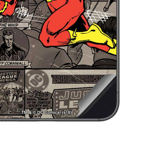 DC Comics Flash Mixed Media Galaxy S23 FE Skin