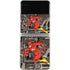 DC Comics The Flash Vintage Action pose pattern Galaxy Z Flip4 5G Skin