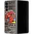 DC Comics The Flash Vintage Action pose pattern Galaxy Z Fold4 5G Skin