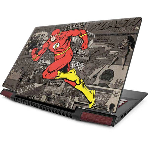 DC Comics The Flash Vintage Action pose pattern Lenovo IdeaPad Skin