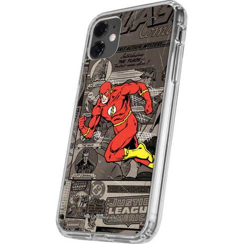 DC Comics Flash Mixed Media iPhone 11 Clear Case