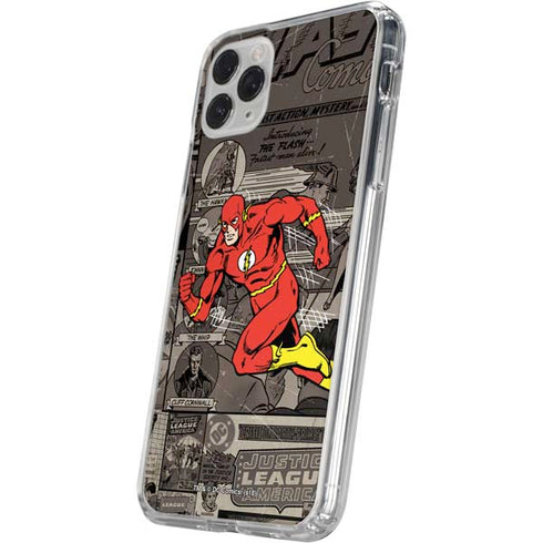 DC Comics Flash Mixed Media iPhone 11 Pro Clear Case