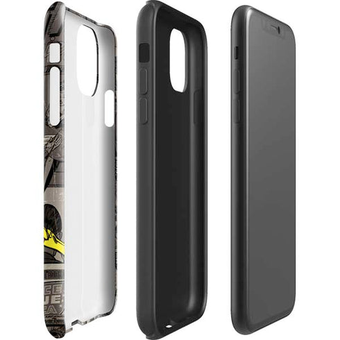 DC Comics The Flash Vintage Action pose pattern iPhone 11 Pro Max Impact Case