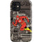 DC Comics The Flash Vintage Action pose pattern iPhone 12 Mini Impact Case
