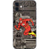 DC Comics The Flash Vintage Action pose pattern iPhone 12 Mini Skin