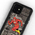 DC Comics The Flash Vintage Action pose pattern iPhone 12 Mini Waterproof Case