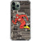 DC Comics The Flash Vintage Action pose pattern iPhone 12 Pro Max Clear Case