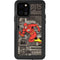 DC Comics The Flash Vintage Action pose pattern iPhone 12 Pro Waterproof Case