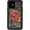 DC Comics The Flash Vintage Action pose pattern iPhone 12 Waterproof Case