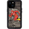 DC Comics The Flash Vintage Action pose pattern iPhone 13 Mini Waterproof Case