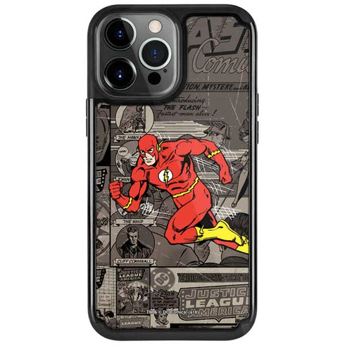 DC Comics The Flash Vintage Action pose pattern iPhone 13 Pro Cargo Case