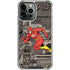 DC Comics The Flash Vintage Action pose pattern iPhone 13 Pro Max Clear Case
