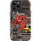 DC Comics The Flash Vintage Action pose pattern iPhone 13 Pro Max Impact Case
