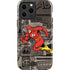 DC Comics The Flash Vintage Action pose pattern iPhone 13 Pro Max Impact Case