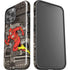 DC Comics The Flash Vintage Action pose pattern iPhone 13 Pro Max Impact Case