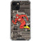 DC Comics The Flash Vintage Action pose pattern iPhone 14 Clear Case