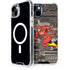 DC Comics The Flash Vintage Action pose pattern iPhone 14 Plus MagSafe Case