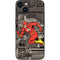 DC Comics The Flash Vintage Action pose pattern iPhone 14 Plus Skin