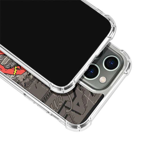 DC Comics Flash Mixed Media iPhone 15 Pro Clear Case