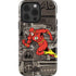 DC Comics The Flash Vintage Action pose pattern iPhone 14 Pro Impact Case