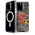 DC Comics The Flash Vintage Action pose pattern iPhone 14 Pro MagSafe Case