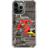 DC Comics The Flash Vintage Action pose pattern iPhone 14 Pro Max Clear Case