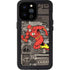 DC Comics The Flash Vintage Action pose pattern iPhone 14 Pro Max Waterproof Case